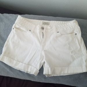 Aeropostale White Jean Shorts